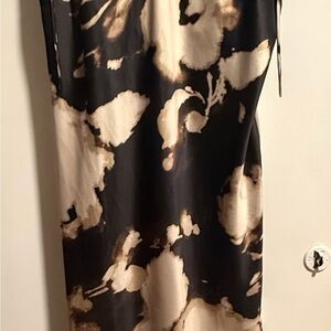 Park & Fifth Black and Cream Tie-Dye Dress